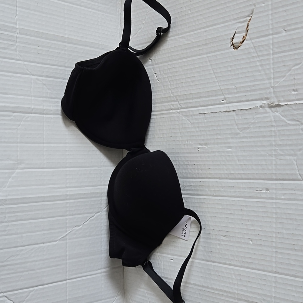 M&S (25602180) 3 Part Set Balcony 36C Padded Black Women's Bra